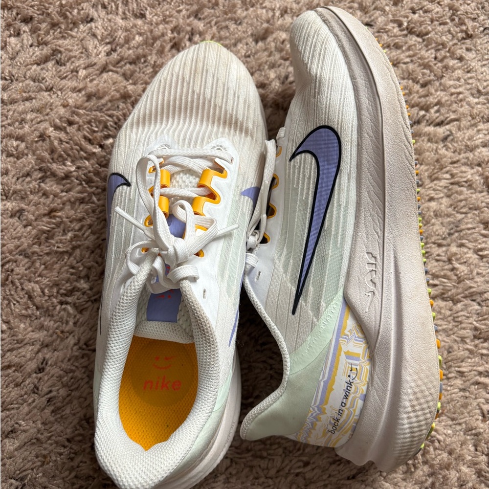 Nike Kids White and Lavender Sneakers